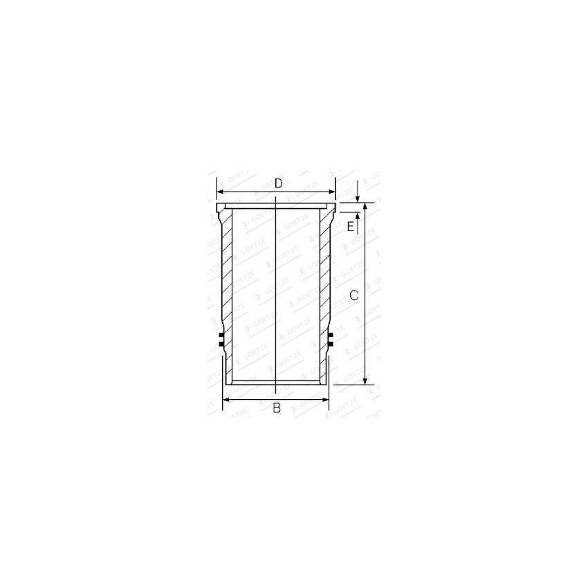TULEJA CYLINDROWA GOETZE 1537004000 PERKINS 4.107
