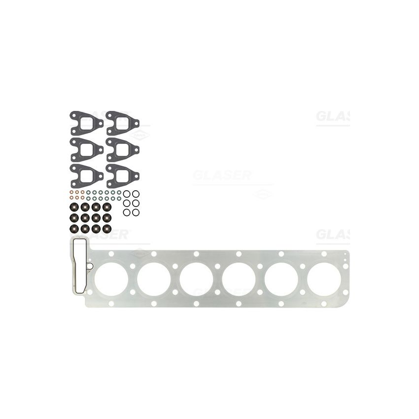 KOMPLET USZCZELEK GŁOWICY GLASER D37180-00 MAN D2066 04-