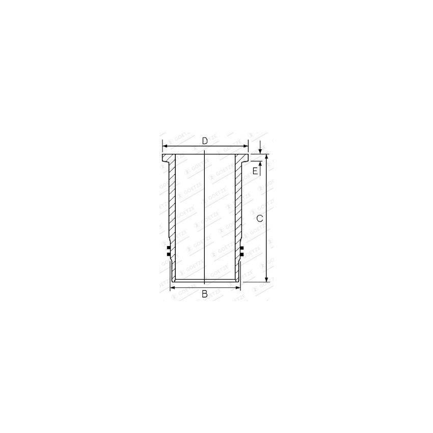 TULEJA CYLINDROWA GOETZE 1445104000 MAN D2676 02-
