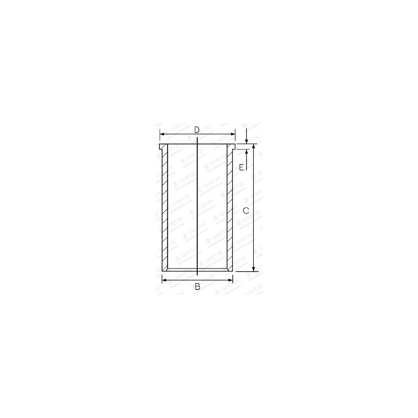 TULEJA CYLINDROWA GOETZE 1402105100 FIAT 1.9-2.4JTD 96-