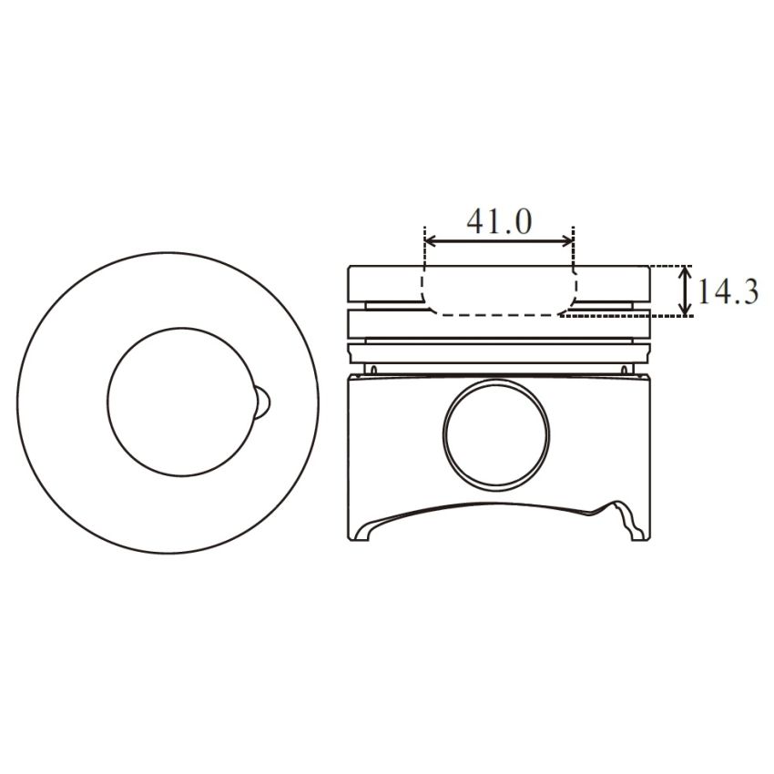 TŁOK MV PARTS P7302 STD ROVER 2.0D PRIMA 90-