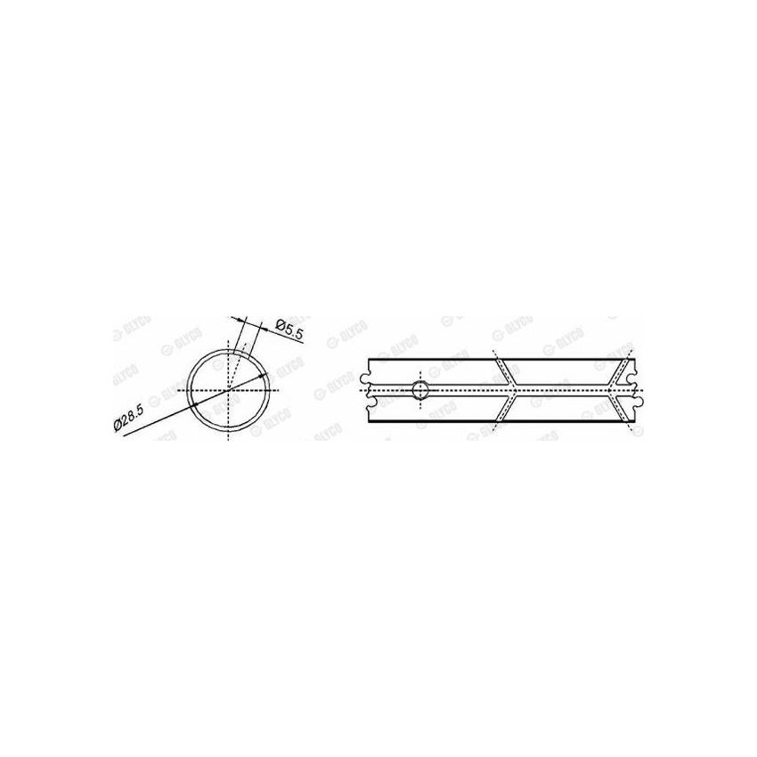 TULEJKA KORBOWODOWA GLYCO 553625 MERCEDES -3.0D M601/603
