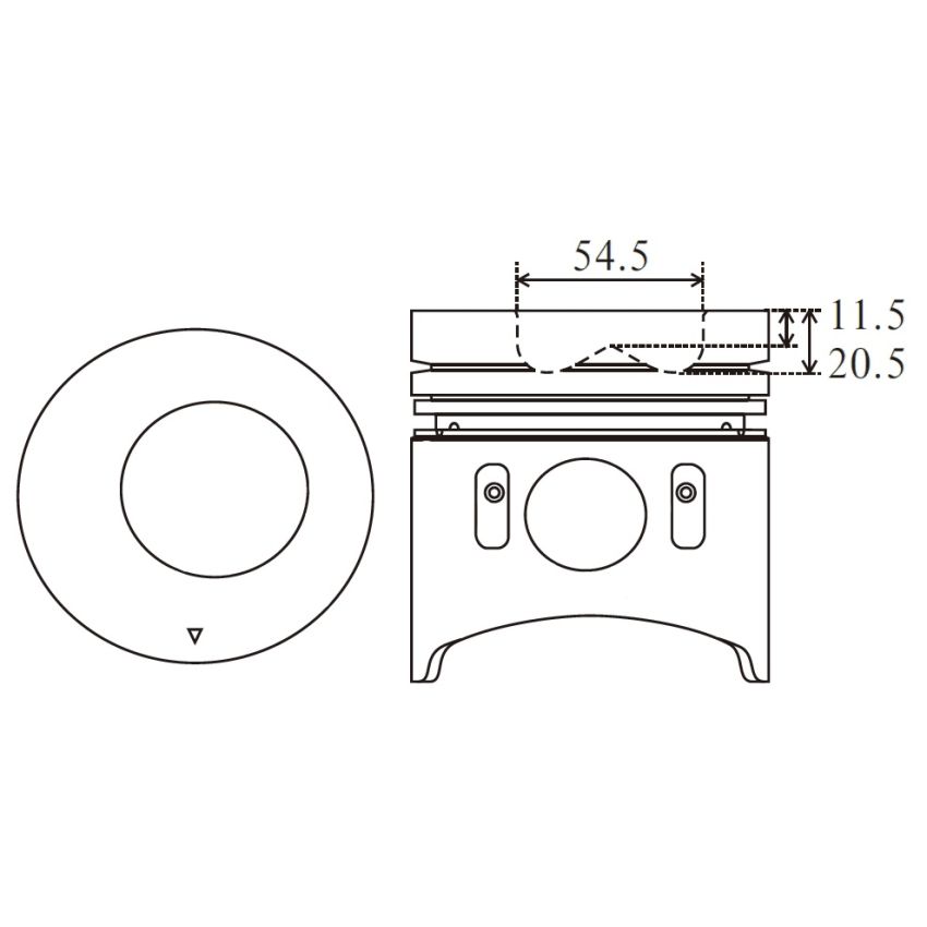 TŁOK MV PARTS 70000 STD MITSUBISHI 4D34  3.9T 91-