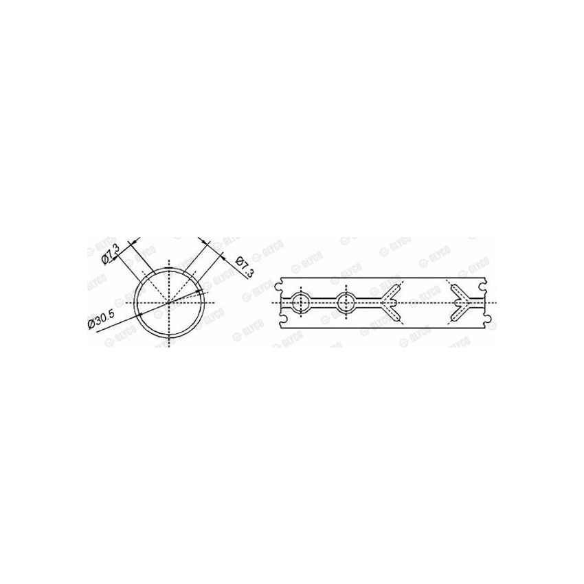 TULEJKA KORBOWODOWA GLYCO 553830 MERCEDES 2.9D M602 28mm