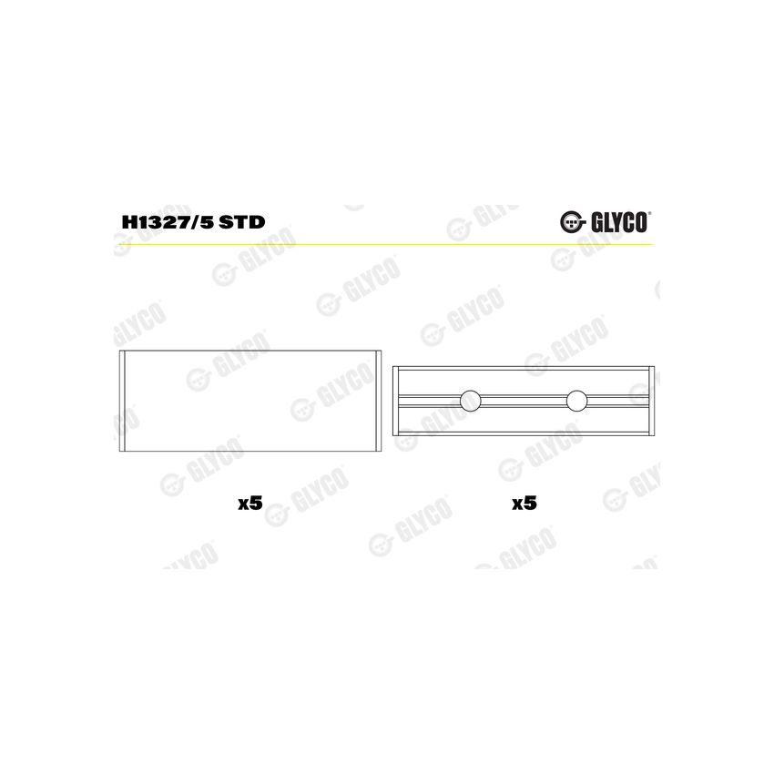 PANEWKI GŁÓWNE GLYCO H13275 STD RENAULT 2.3DCI 10- 
