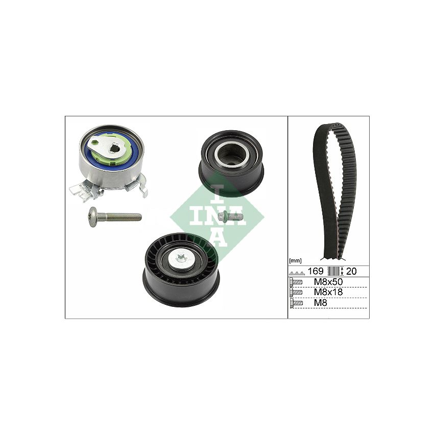 KOMPLET ROZRZĄDU INA 530007810 OPEL 1.4-1.8 93-