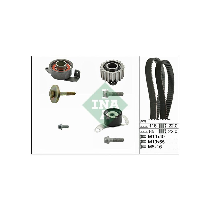 KOMPLET ROZRZĄDU INA 530010410 FORD 1.8D 95-