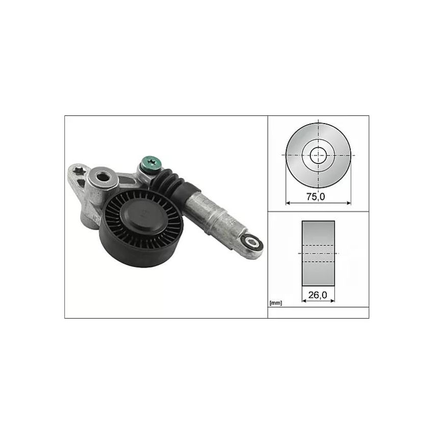 NAPINACZ PASKA INA 534009810 AUDI 2.7TDI-3.0TDI