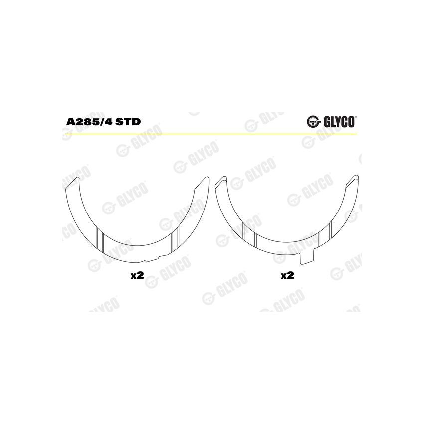 PANEWKI OPOROWE GLYCO A2854 STD DEUTZ BF4M1013 -