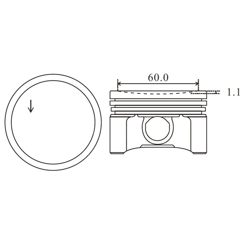 TŁOK MV PARTS P9140 STD RENAULT 16V 1.2 00-