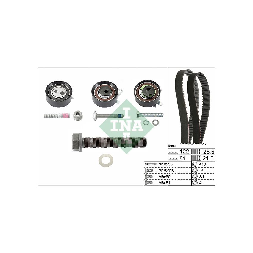 KOMPLET ROZRZĄDU INA 530048410 VW 2.5D 95-03