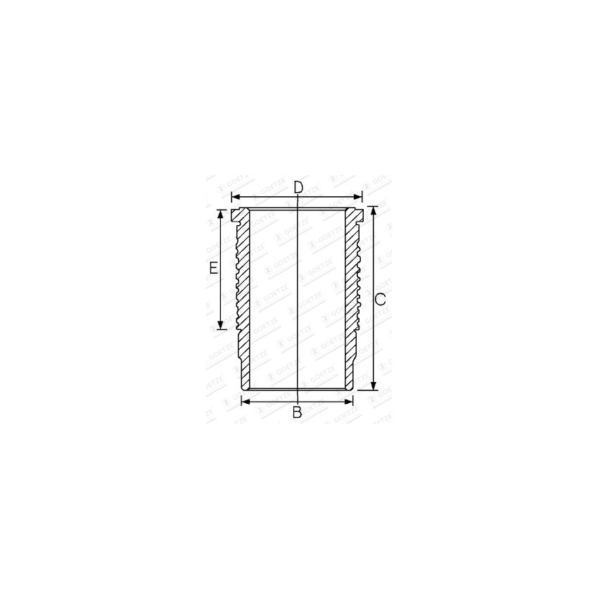 TULEJA CYLINDROWA GOETZE 1467005000 MAN D2876 02-