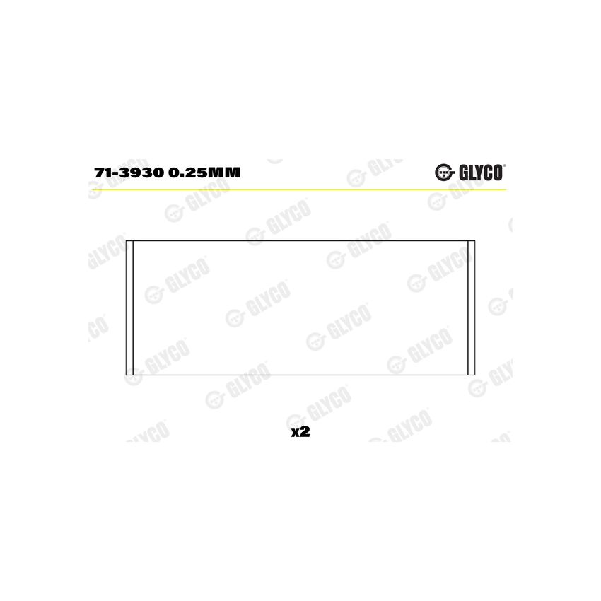 PANEWKI KORBOWODOWE GLYCO 713930 0.25 VW 1.9-2.0TDI  00- 