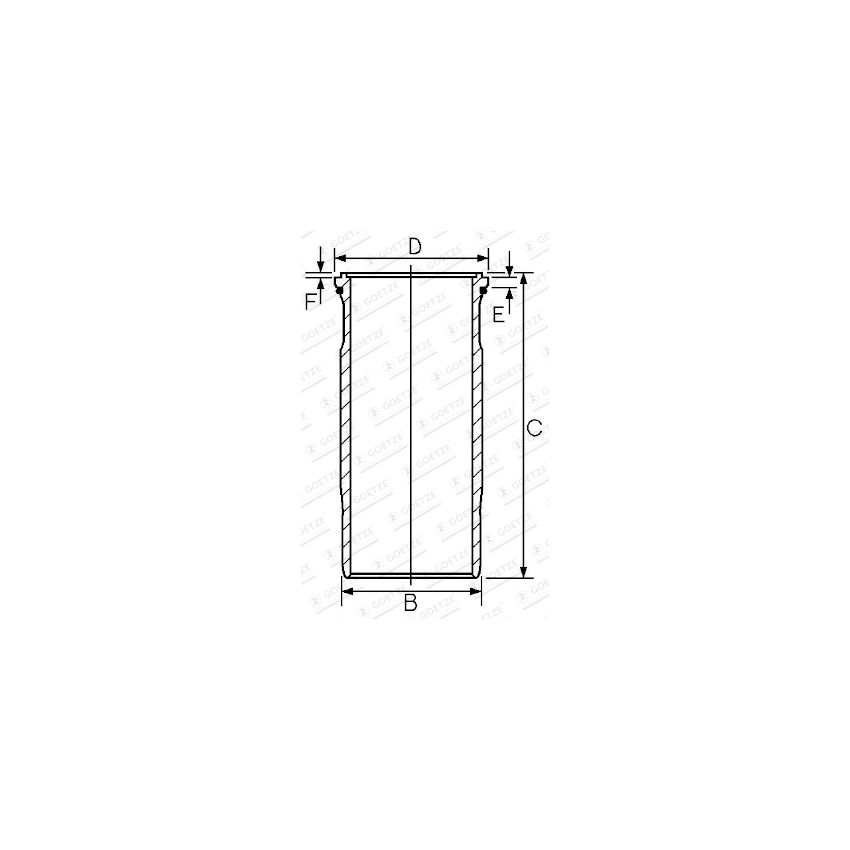 TULEJA CYLINDROWA GOETZE 1545934000 VOLVO TD63 92- HONOWANA