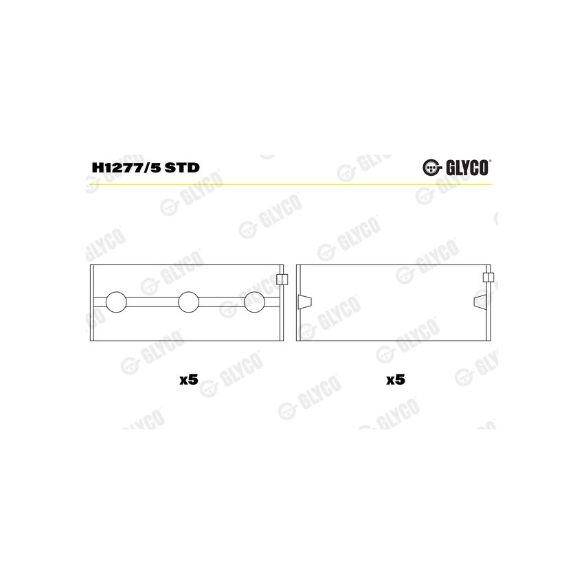 PANEWKI GŁÓWNE GLYCO H12775 STD STD SUZUKI 1.8-2.0 96- 