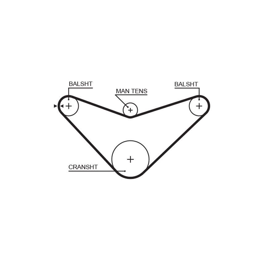 KOMPLET ROZRZĄDU GATES K015480XS HONDA 1.8-2.3 97-02