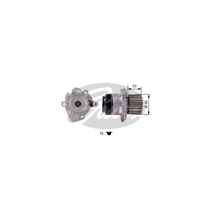 KOMPLET ROZRZĄDU GATES KP55569XS-2 VW 1.4D-1.9D 00-