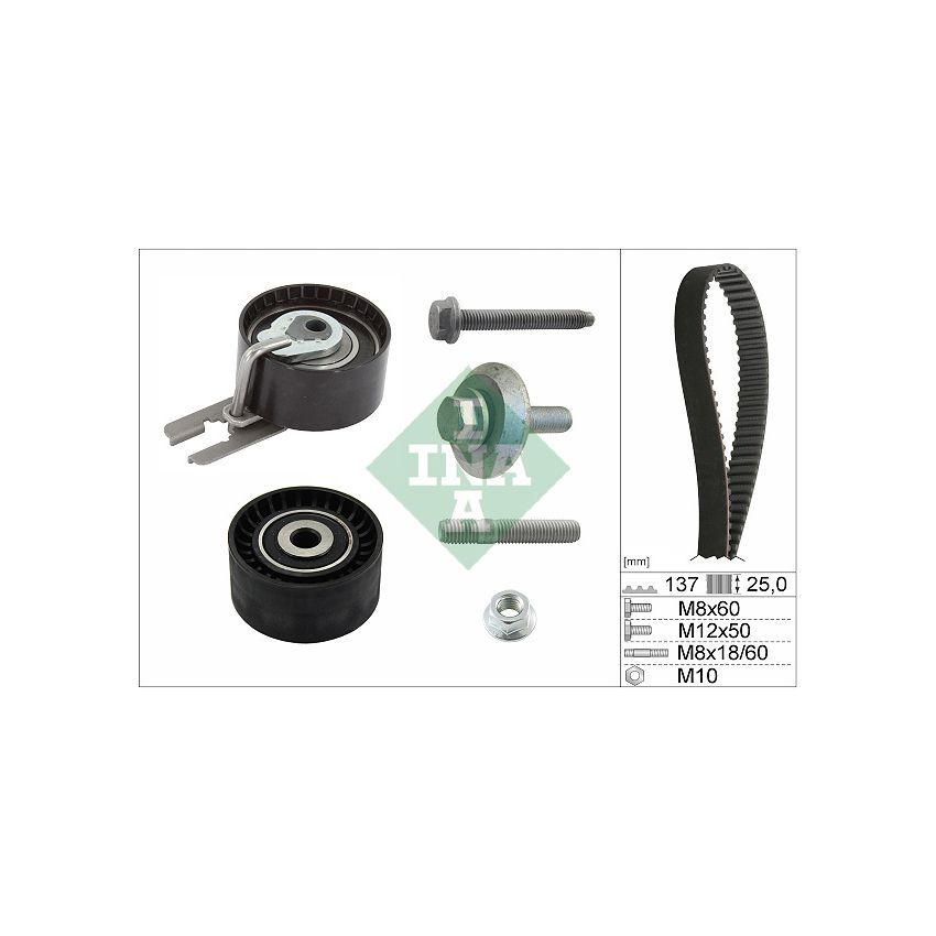 KOMPLET ROZRZĄDU INA 530037510 PSA 1.6D 03-