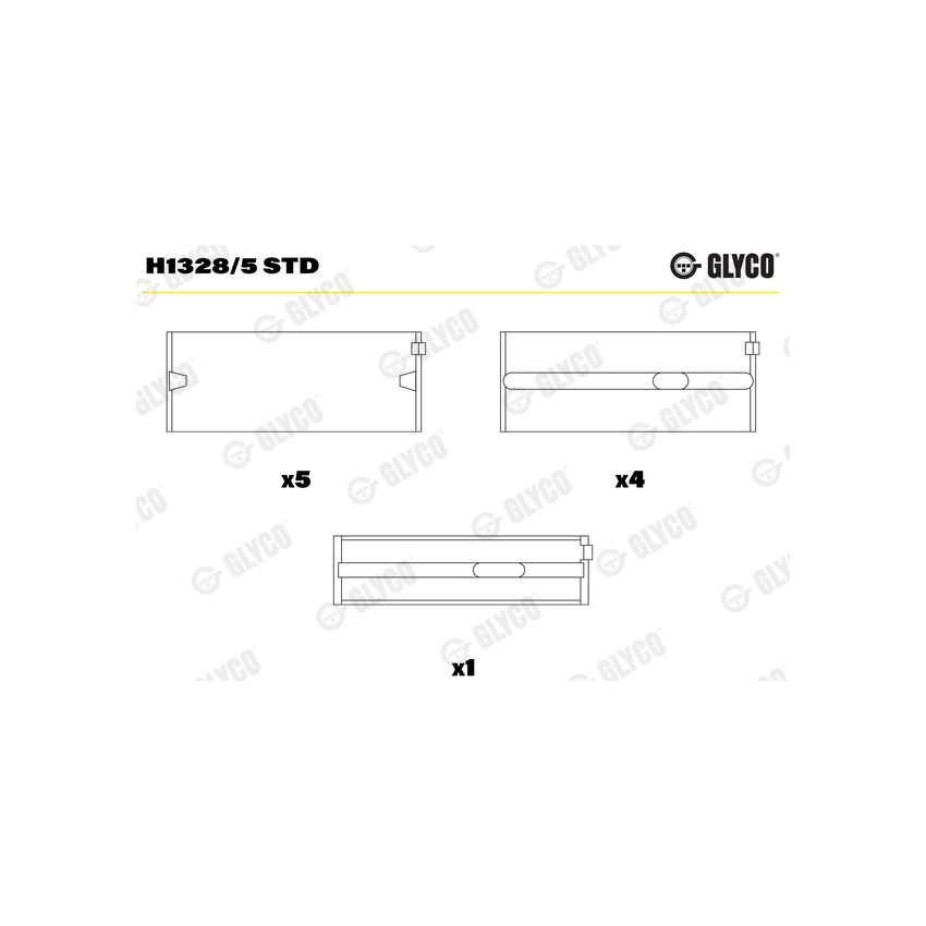 PANEWKI GŁÓWNE GLYCO H13285 STD VW 1.6-2.0TDI 11- 