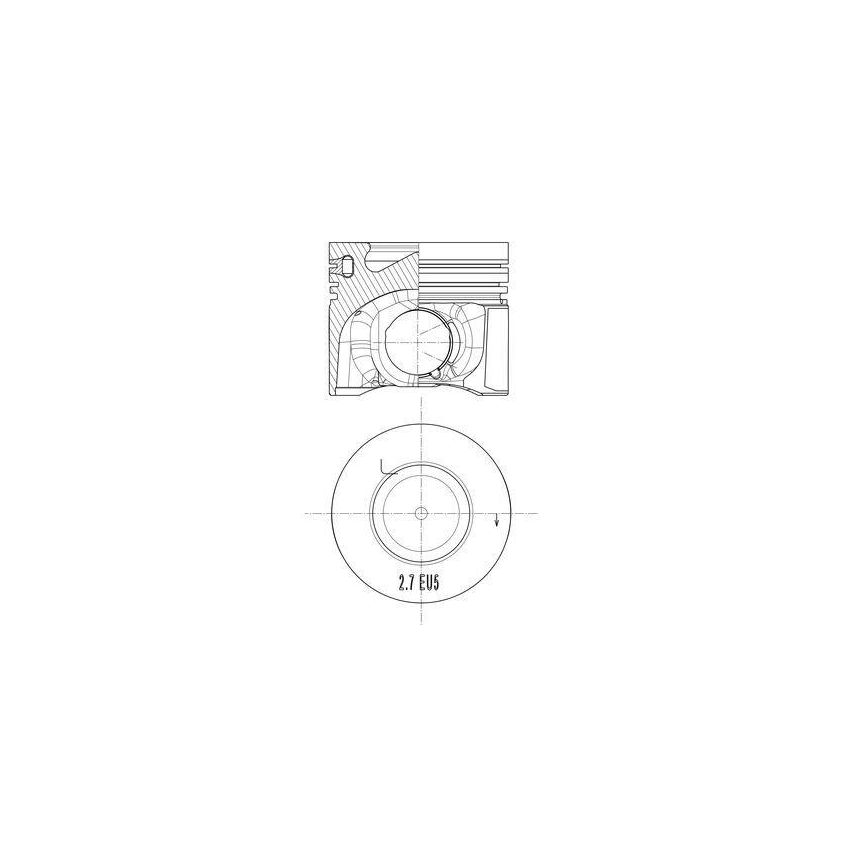 TŁOK MAHLE 033PI00101000 STD VW 2.7TDI 04-