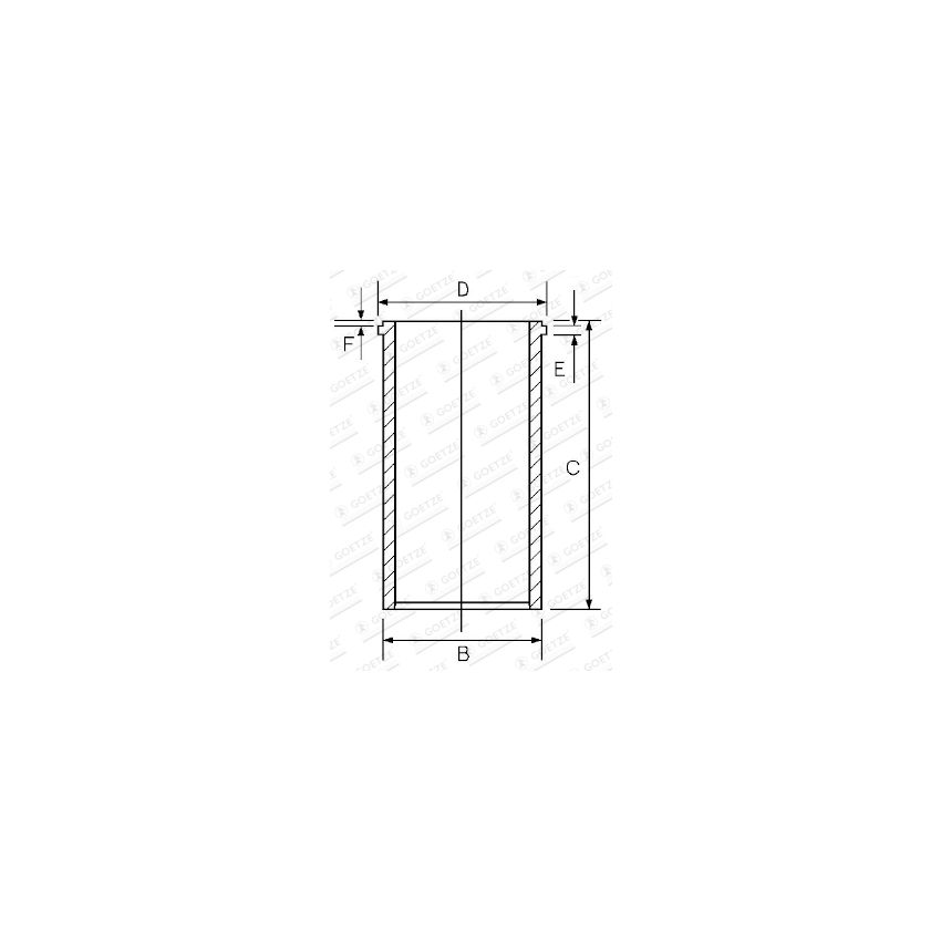 TULEJA CYLINDROWA GOETZE 1404114000 PERKINS 4.248