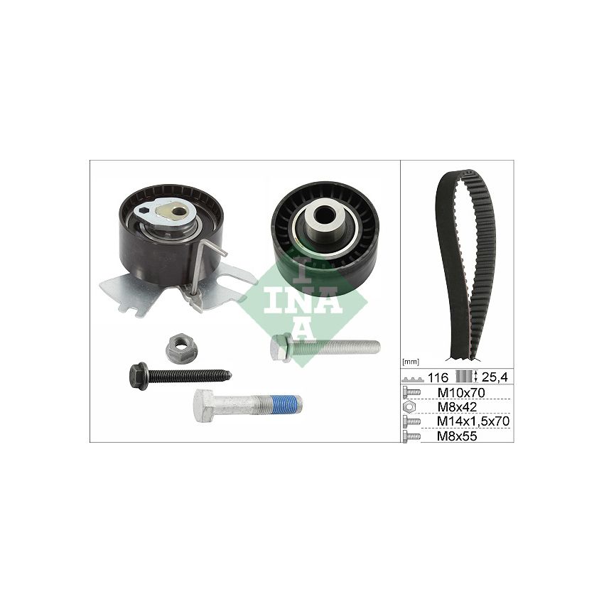 KOMPLET ROZRZĄDU INA 530055810 PSA 2.0D 09-