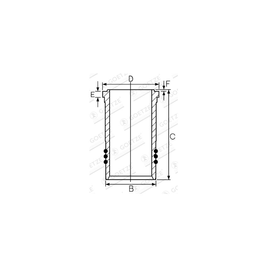 TULEJA CYLINDROWA GOETZE 1526008000 FIAT 17.2D 84-02