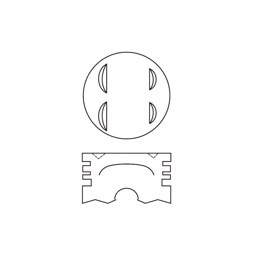 TŁOK MV PARTS P8854 STD SUZUKI 16V 1.3 -