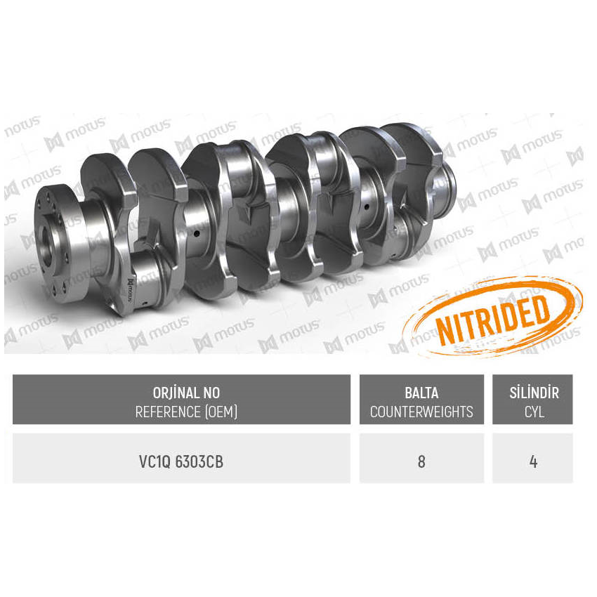 WAŁ KORBOWY MV PARTS D3566 FORD 16V2.4TDCI 00-06