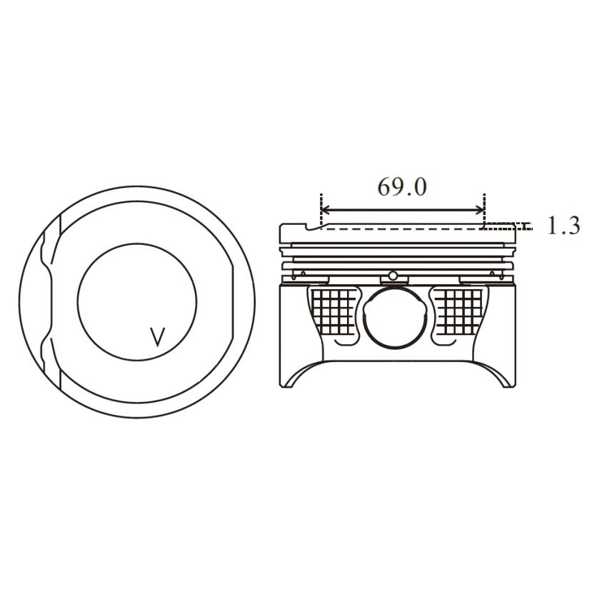 TŁOK MV PARTS P8290 STD RENAULT 16V 1.6 99-