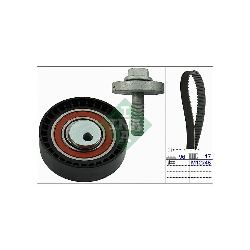 KOMPLET ROZRZĄDU INA 530060410 RENAULT 1.4-1.6 07-