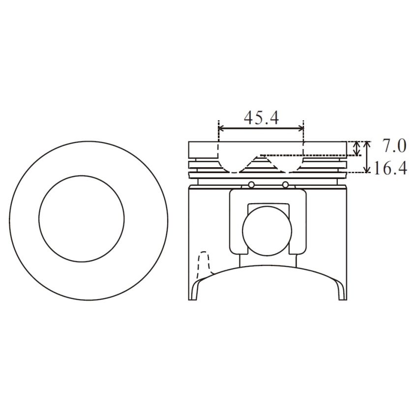 TŁOK MV PARTS P7149A STD YA 4TNE84 -