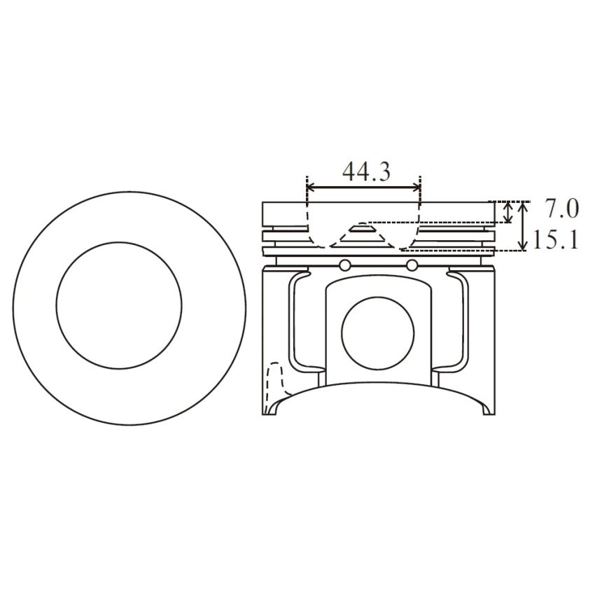 TŁOK MV PARTS P7148A STD YA 3TNE82A -