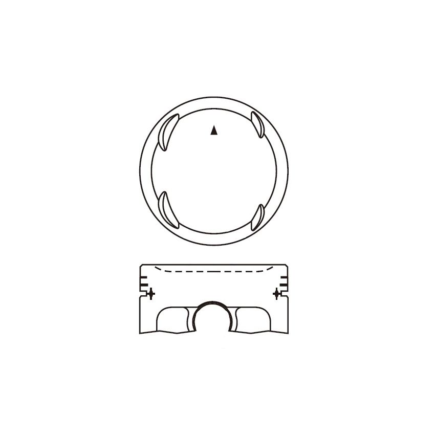 TŁOK MV PARTS P9374<70357> STD HONDA 1.6