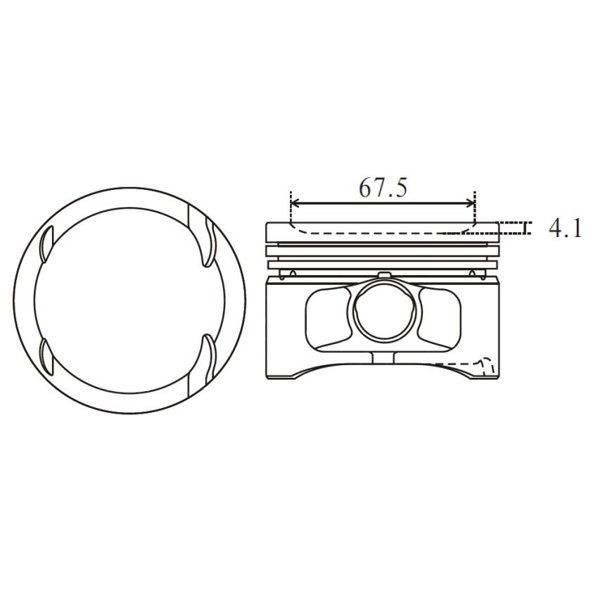 TŁOK MV PARTS P8328 STD ALFA ROMEO 2.0 95-