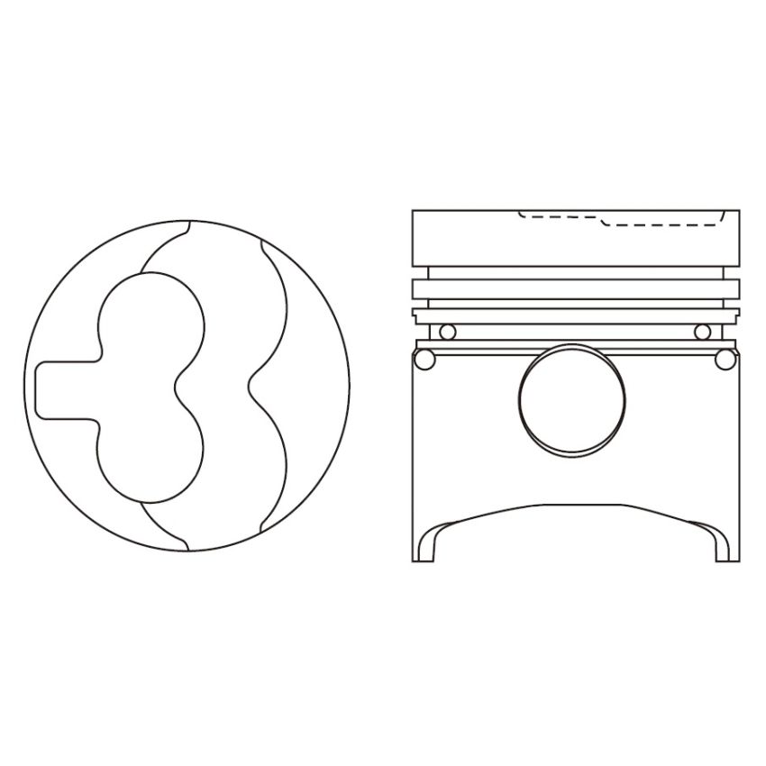 TŁOK MV PARTS P7813 STD NISSAN 2.2D 63-81