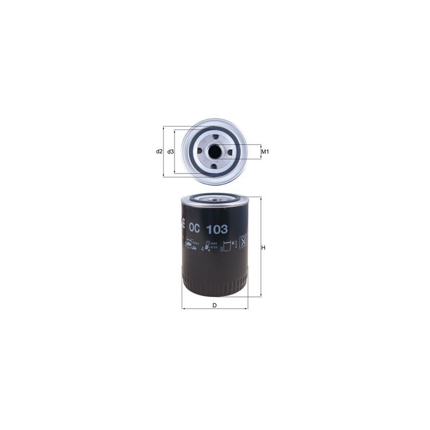 FILTR OLEJU KNEHT OC103 JOHN DEERE 4045