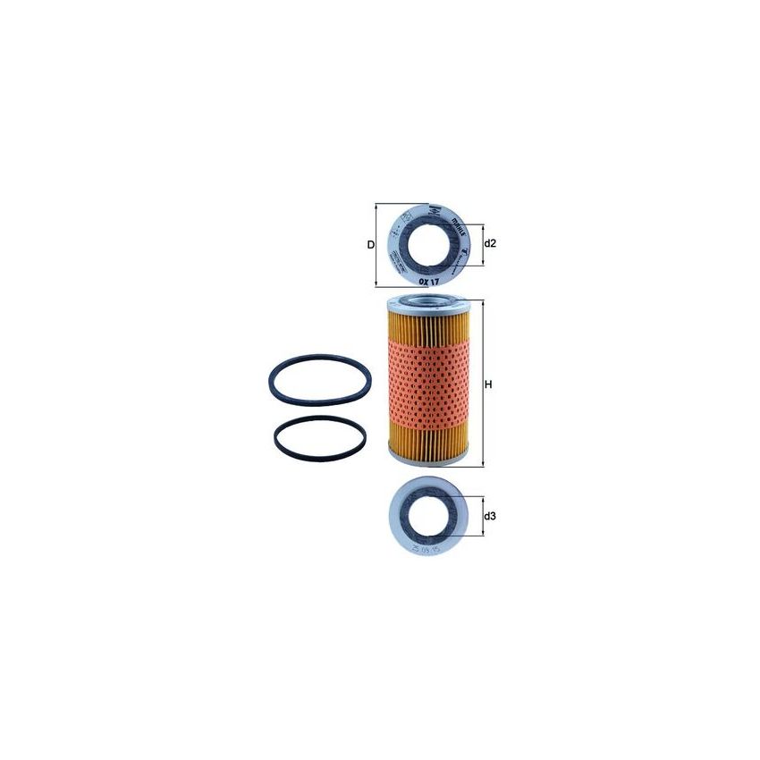 FILTR OLEJU KNEHT OX17D PERKINS 4.236