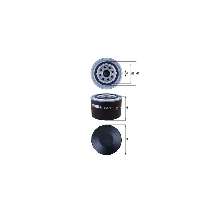 FILTR OLEJU KNEHT OC570 FIAT 2.3JTD 06-