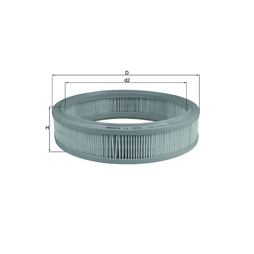 FILTR POWIETRZA KNEHT LX1638<AR232/2> FORD 1.1 98-10