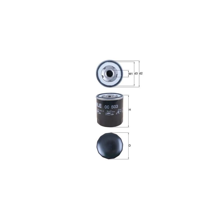 FILTR OLEJU KNEHT OC503 PSA 2.5-3.0 81-11