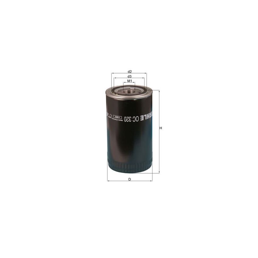 FILTR OLEJU KNEHT OC320 CUMMINS 6BT5.9 88-09