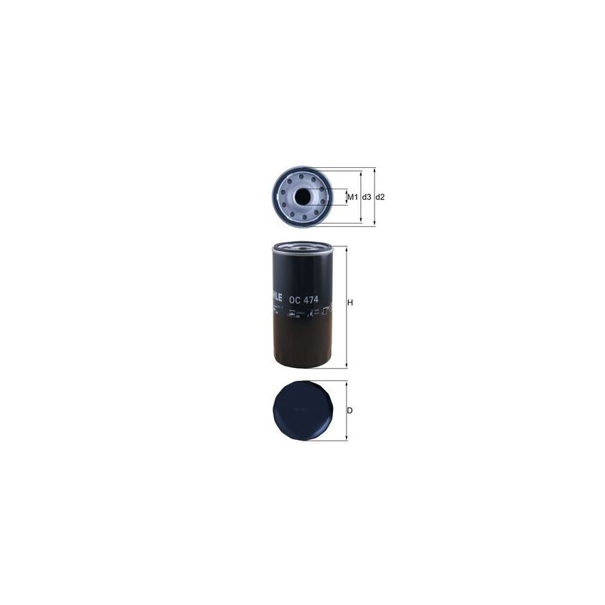 FILTR OLEJU KNEHT OC474 IVECO F2BE0681A