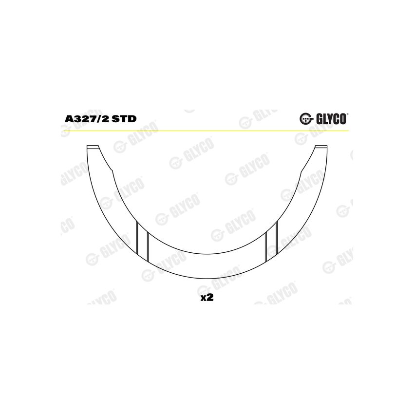 PANEWKI OPOROWE GLYCO A3272 STD HYUNDAI 1.8-2.0 11-