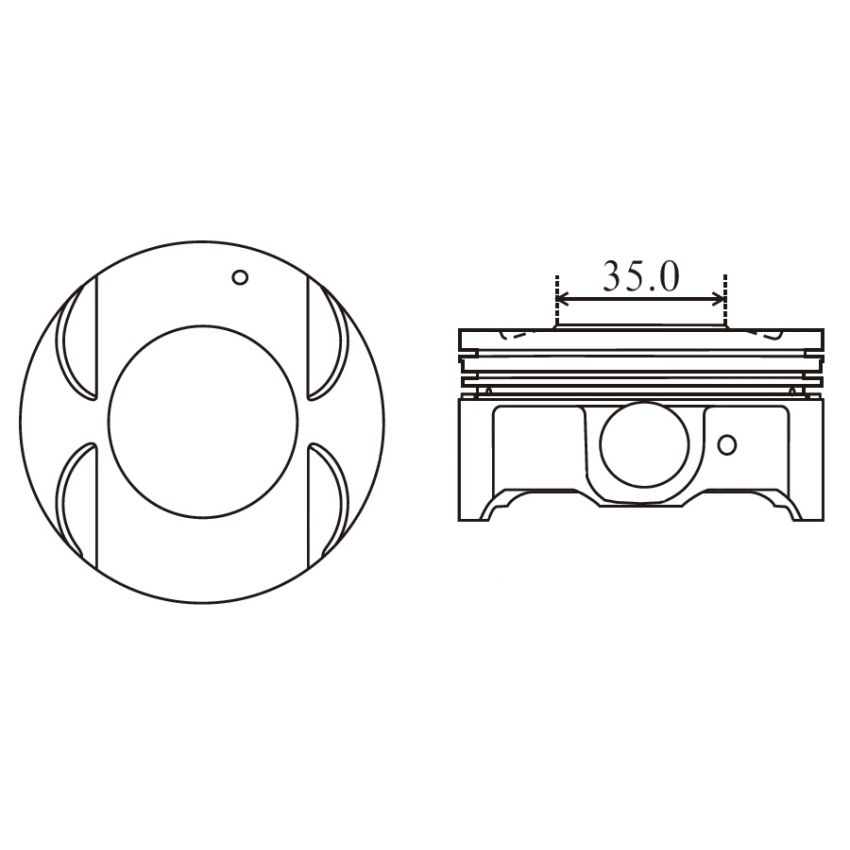 TŁOK MV PARTS P9420 STD CHEVROLET 16V 1.8 