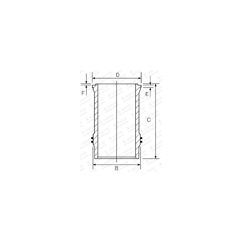 TULEJA CYLINDROWA GOETZE 1437499000 SCANIA DN8 74-