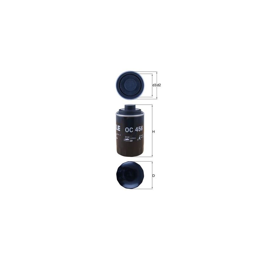FILTR OLEJU KNEHT OC456 VW 1.8-2.0TSI 04-