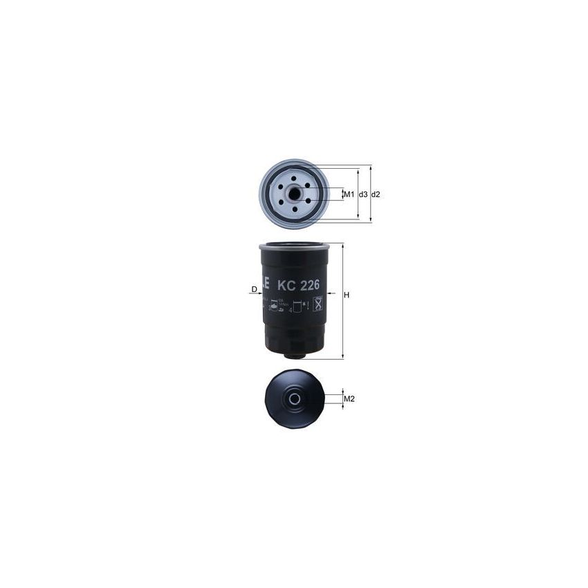 FILTR PALIWA KNEHT KC226 HYUNDAI 1.1-2.0CRDI 01-
