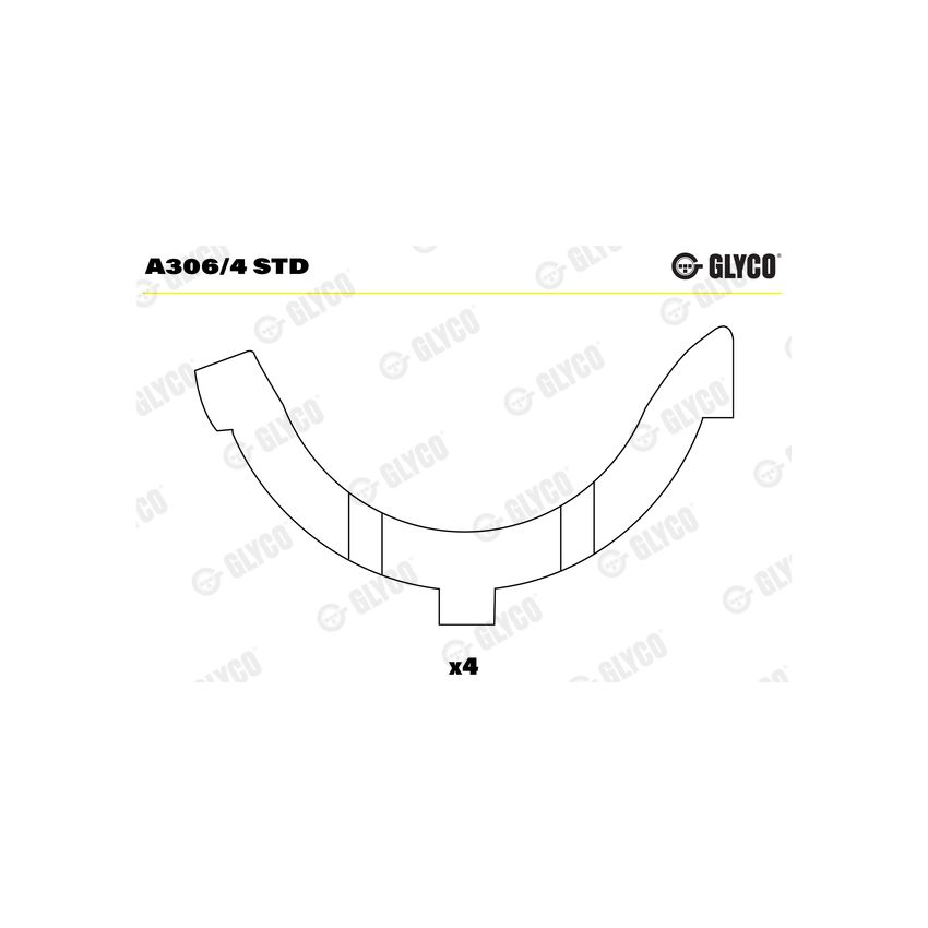 PANEWKI OPOROWE GLYCO A3064 STD TOYOTA 2.7 98-