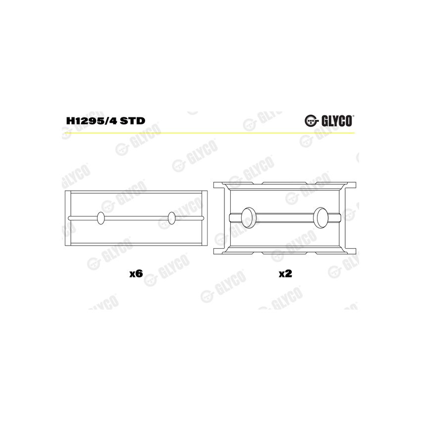 PANEWKI GŁÓWNE GLYCO H12954 STD OPEL 1.0 96- 